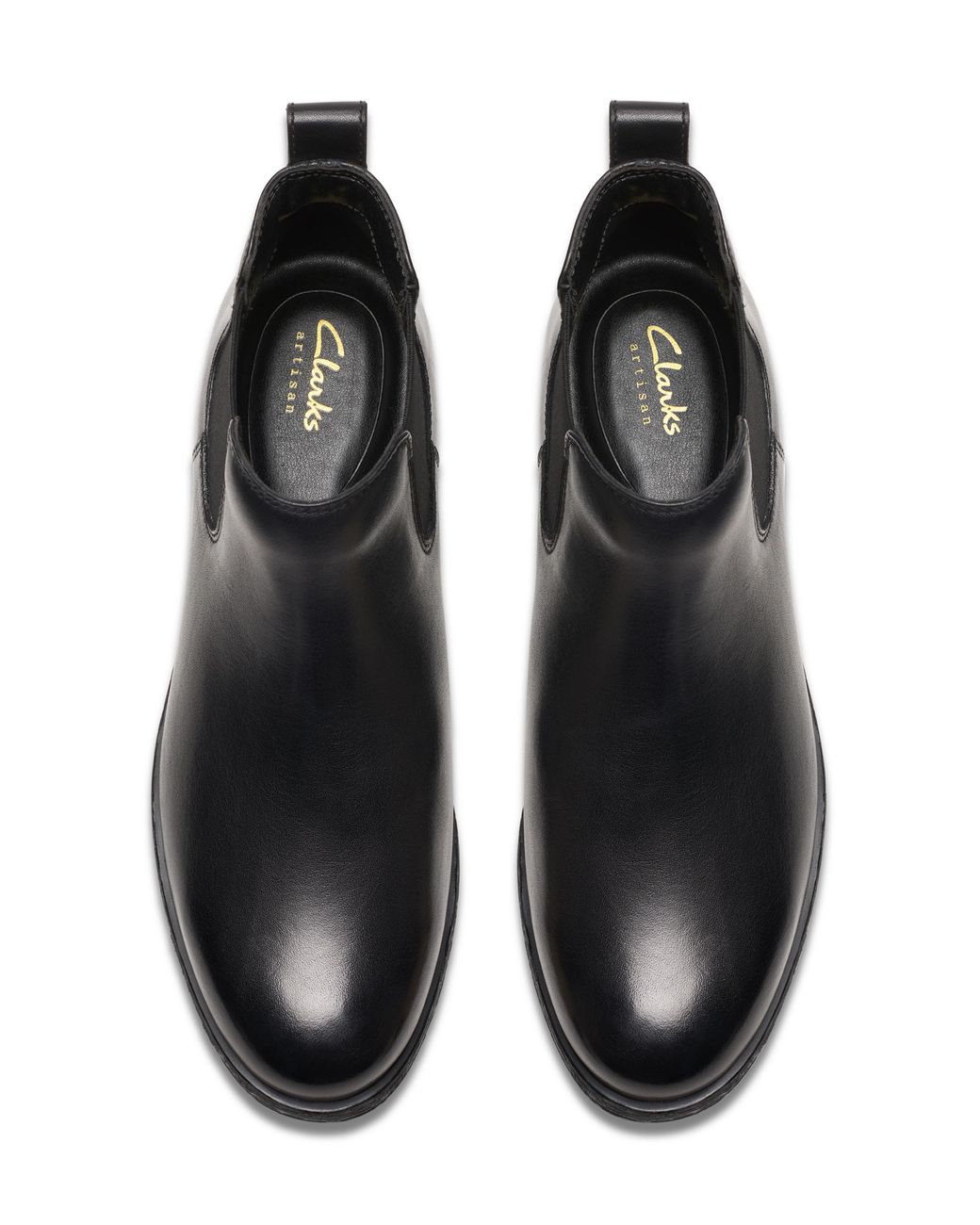 Clarks Black Chelsea Ankle Boot Wide