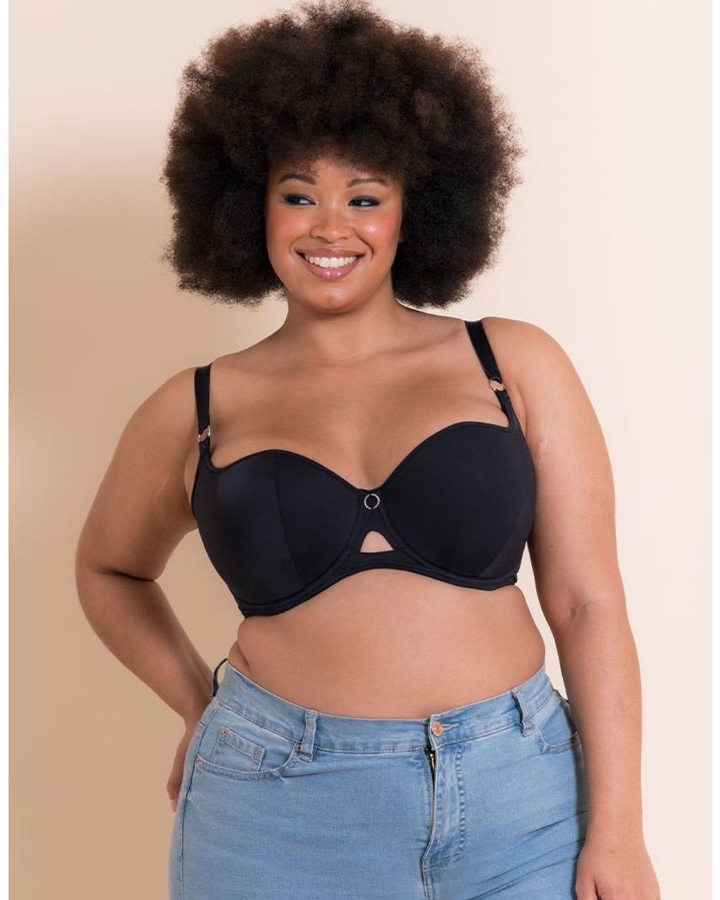 Curvy Kate Black Boost Me Up Balcony Bra