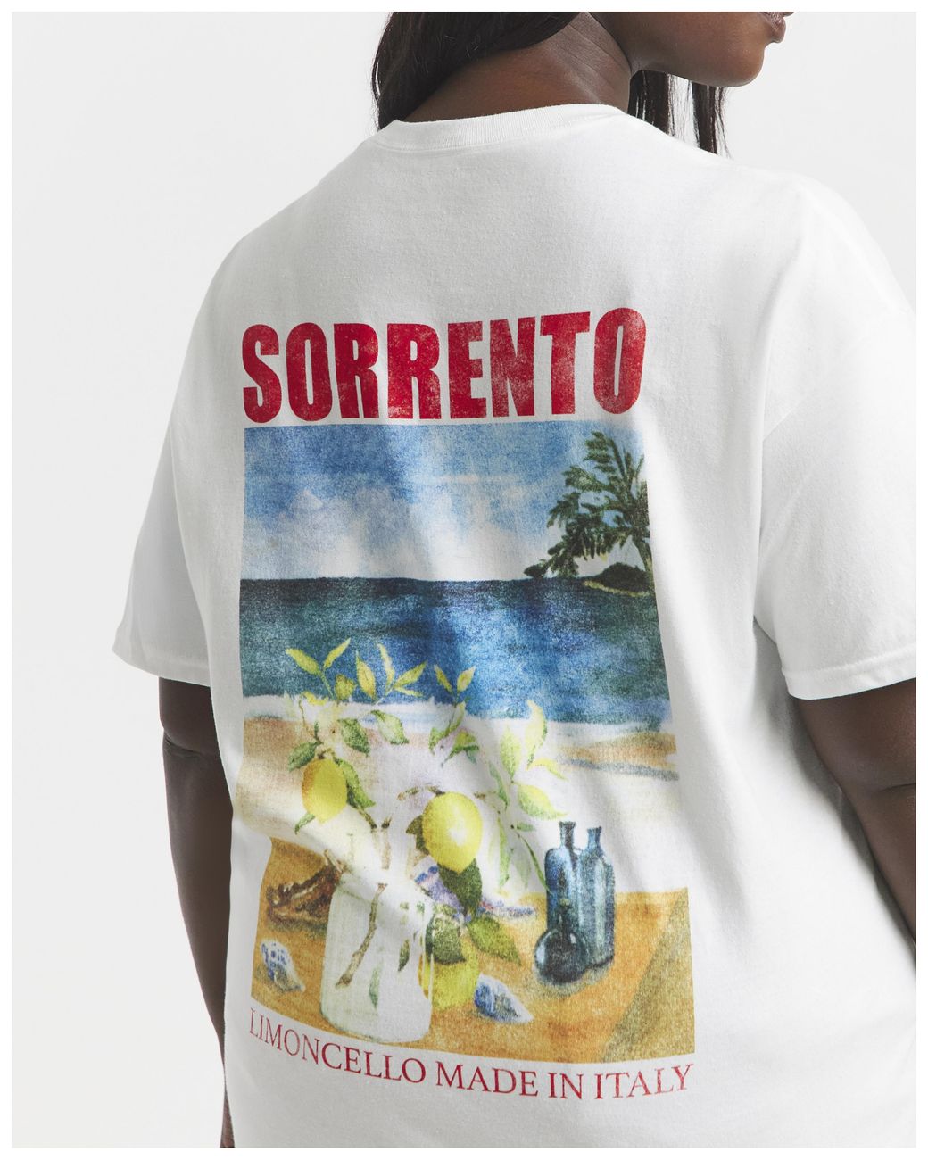 Simply Be White Sorrento Slogan T-Shirt