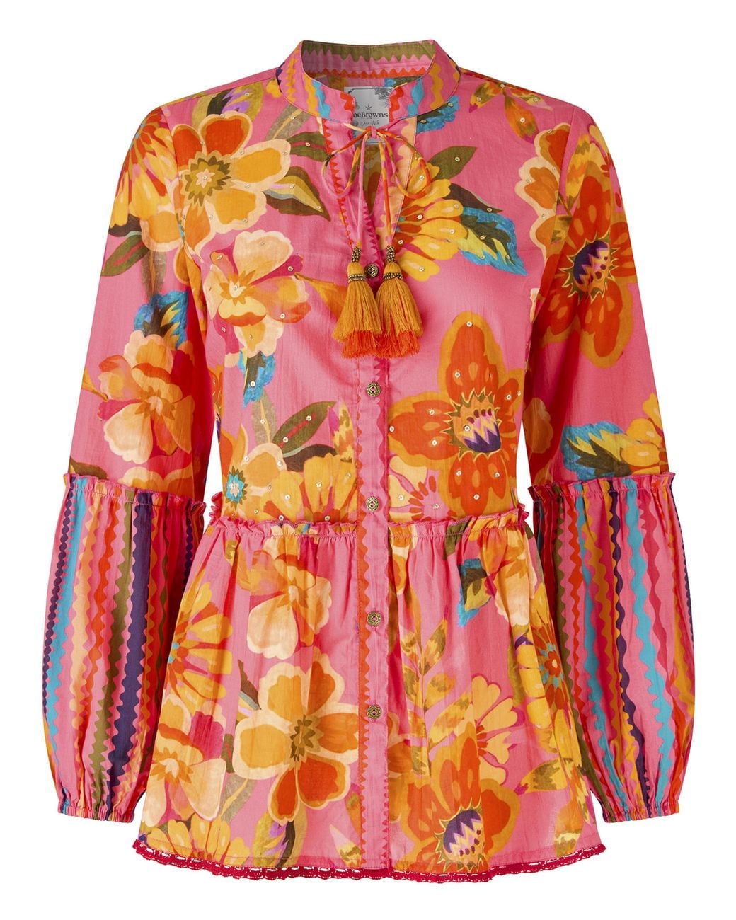 Joe Browns Red Sunshine Days Printed Top
