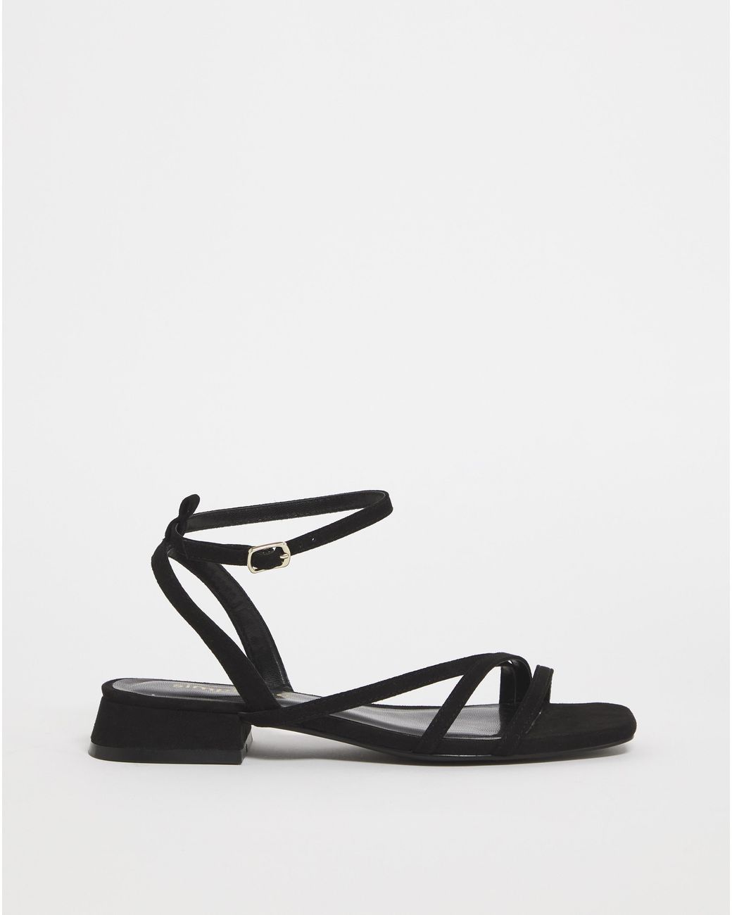 Simply Be White Strappy Flat Sandals Wide