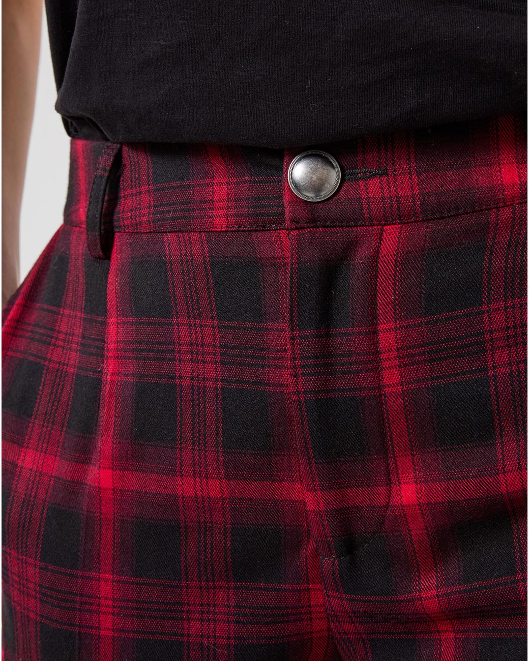 Joe Browns Red Checked Straight Leg Trouser
