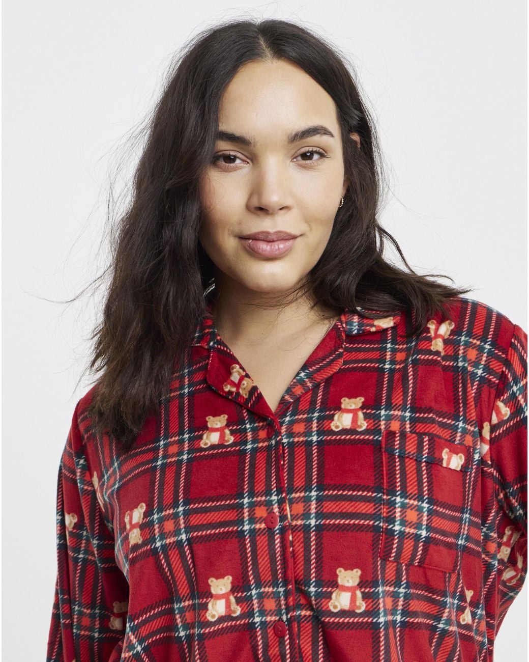 Pretty Secrets Red Bear Print Family Pyjamas