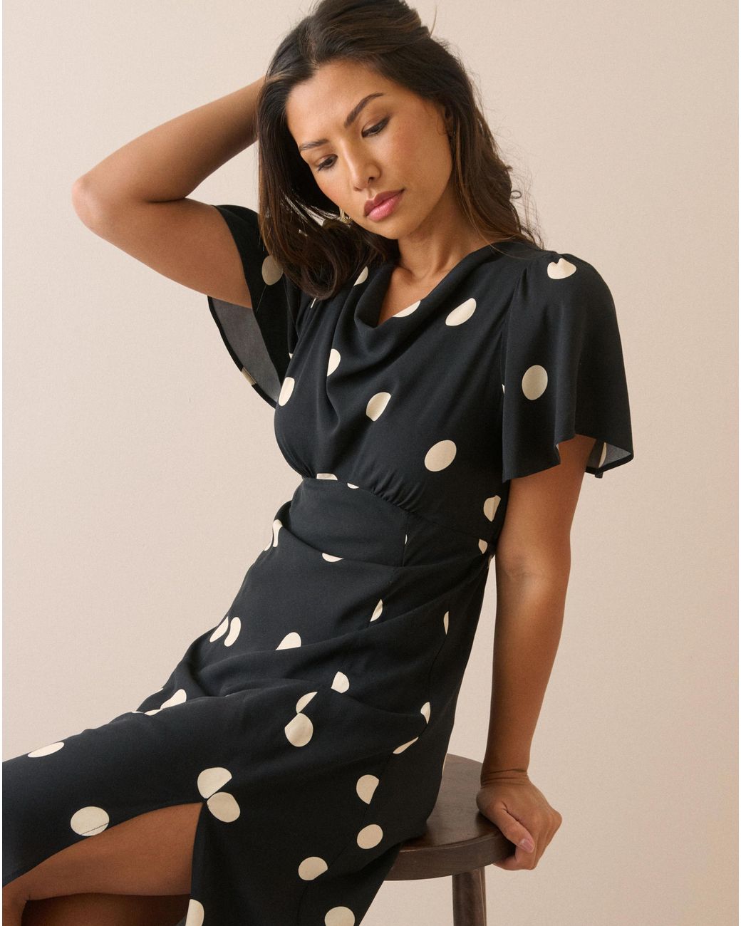 Nobody's Child Natural Nobodys Child Cheryl Midi Dress