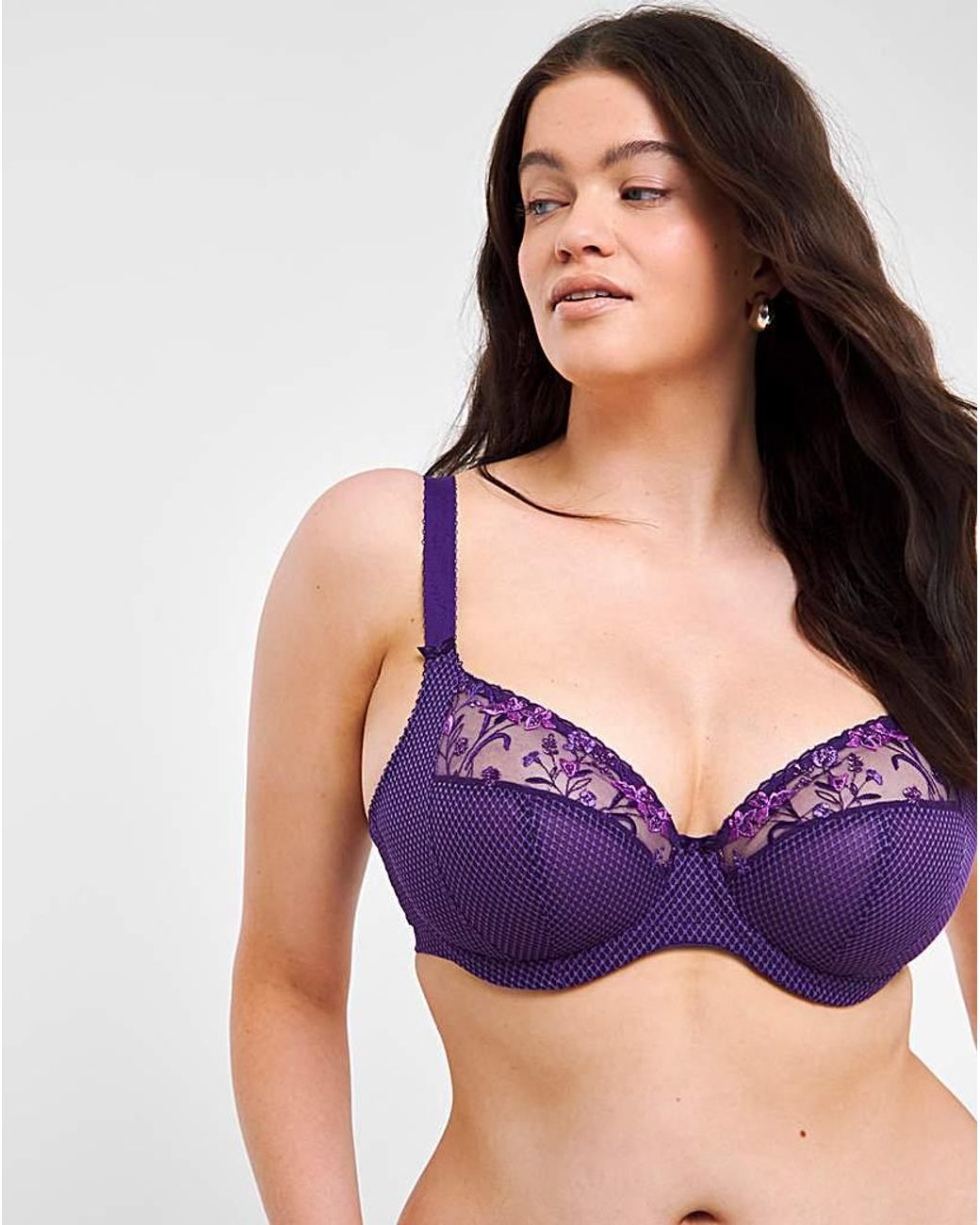 Elomi Purple Charley Plunge Wired Bra