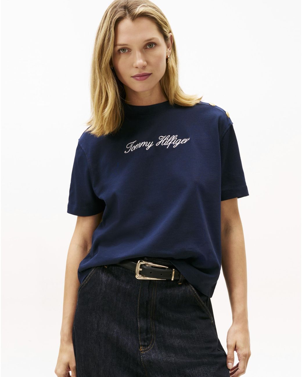 Tommy Hilfiger Blue Script Modern T-Shirt