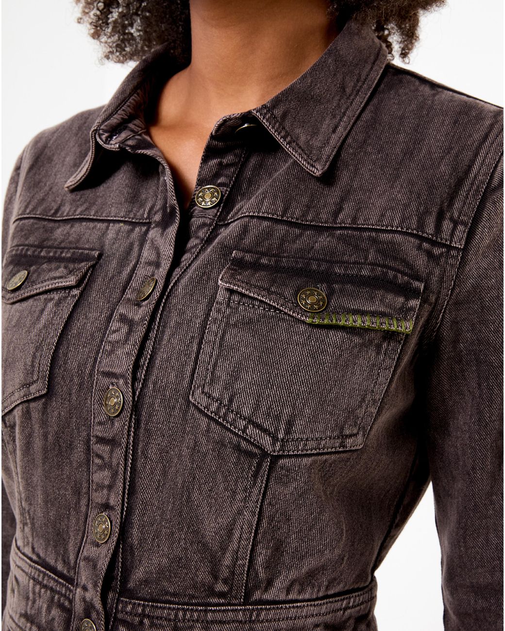 Joe Browns Gray Layered Denim Mini Dress