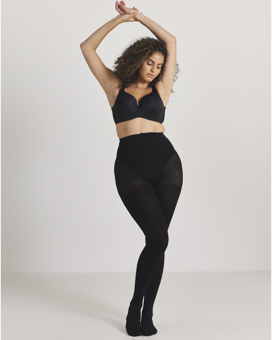 Pretty Secrets Black 1 Pack Thermal Shaping 200 Denier Tights
