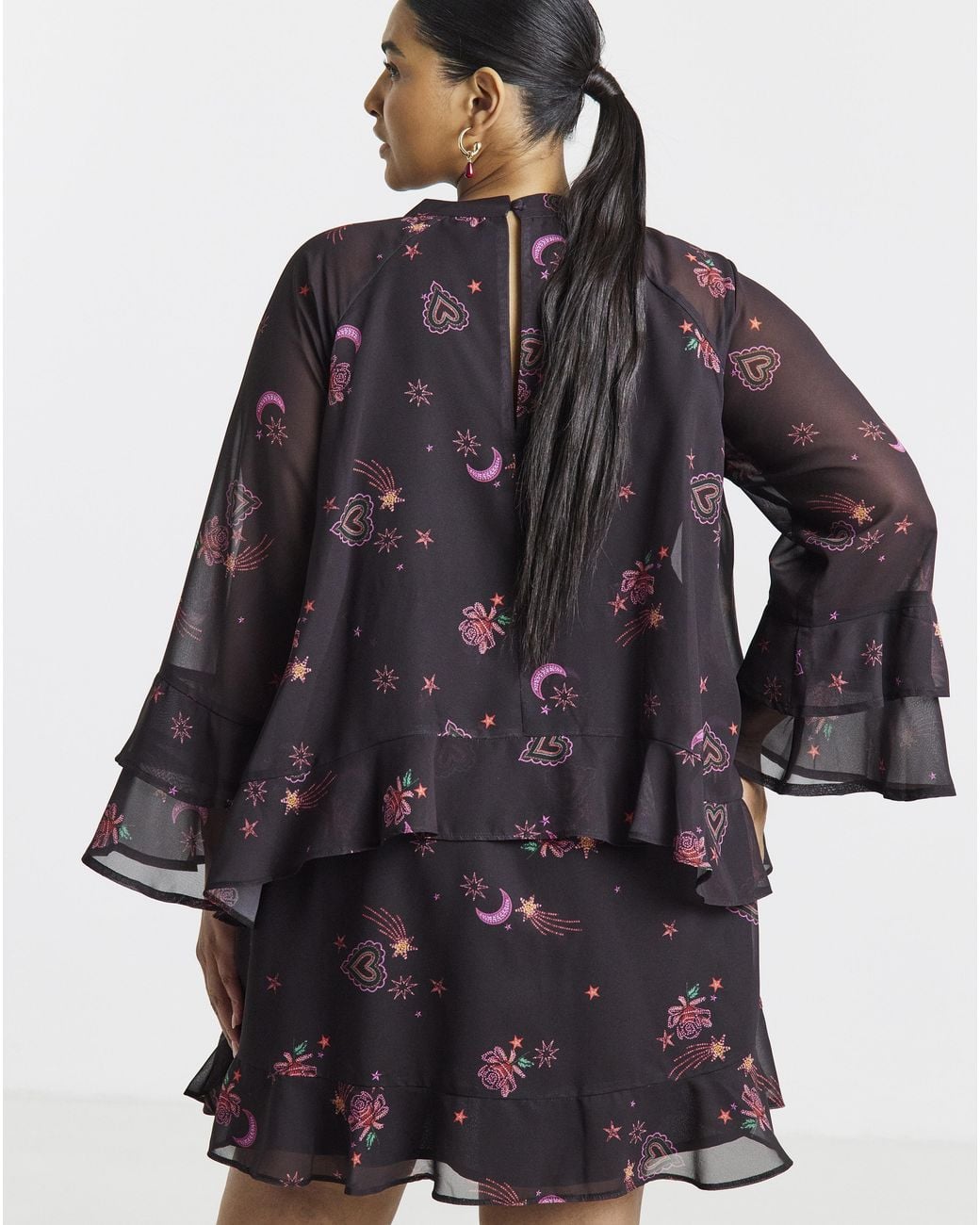 Simply Be Black Sweetheart Neckline Dress