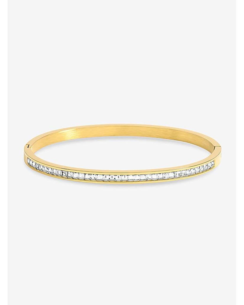 Jon Richard Metallic Crystal Row Bangle