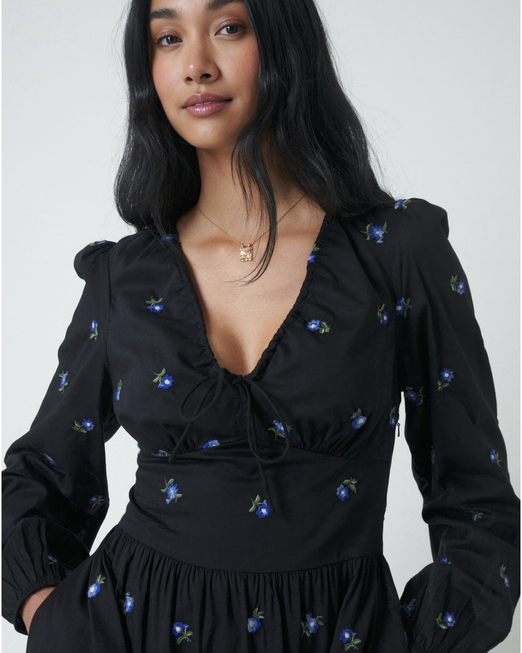 Nobody's Child Blue Nc Alysia Midi Dress
