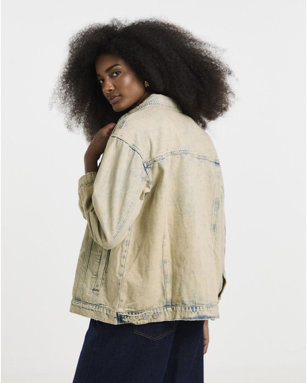 Simply Be Brown Boyfriend Denim Jacket