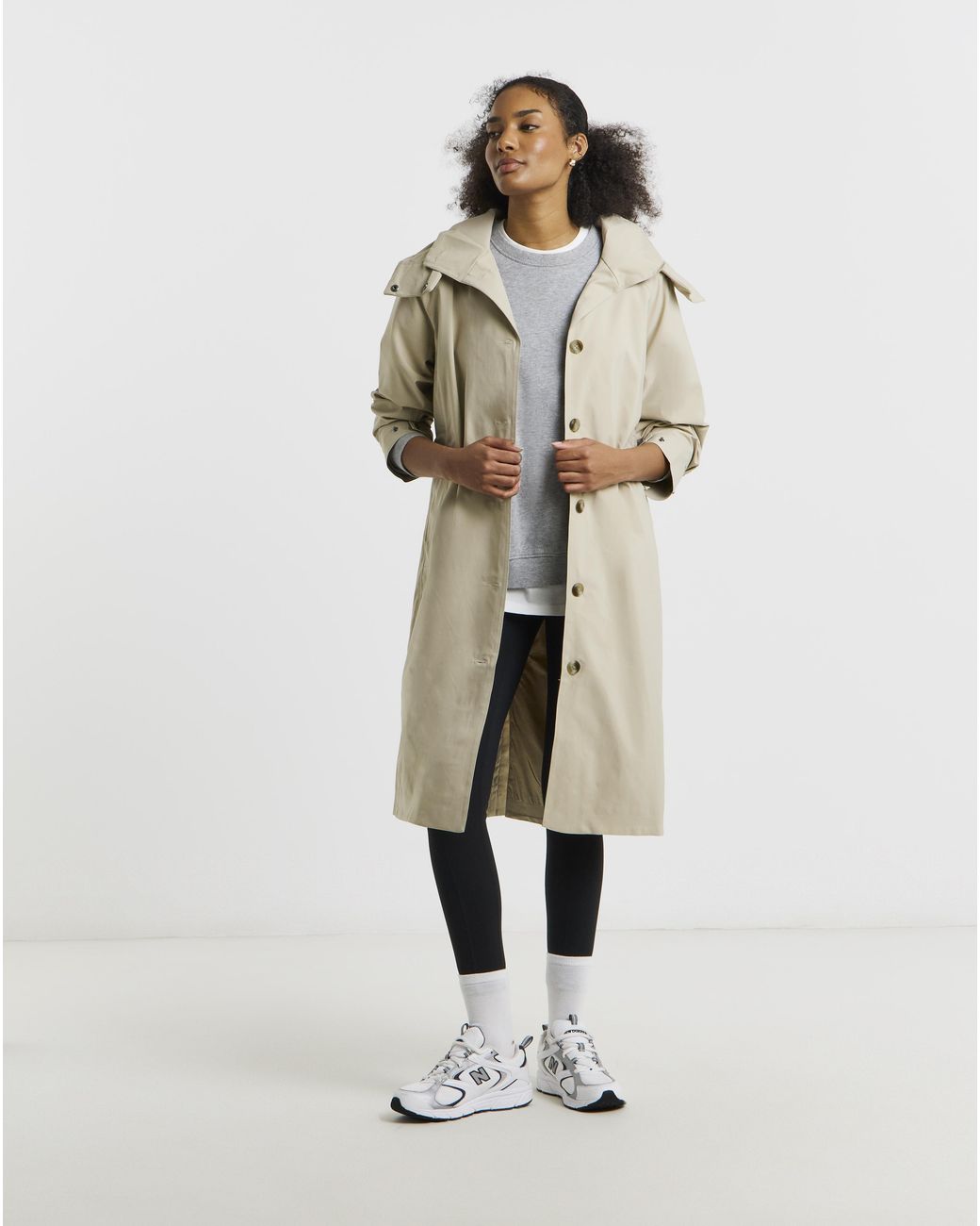 Columbia White Columbia Amazetrench Rain Jacket