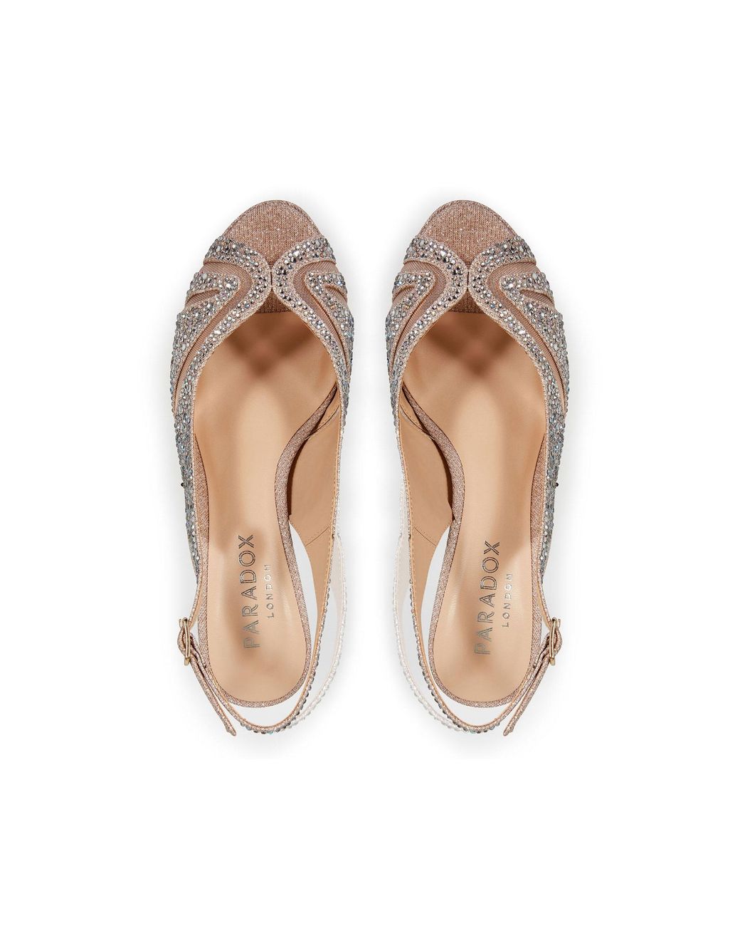 Paradox London White Linda Mid Platform Sandal