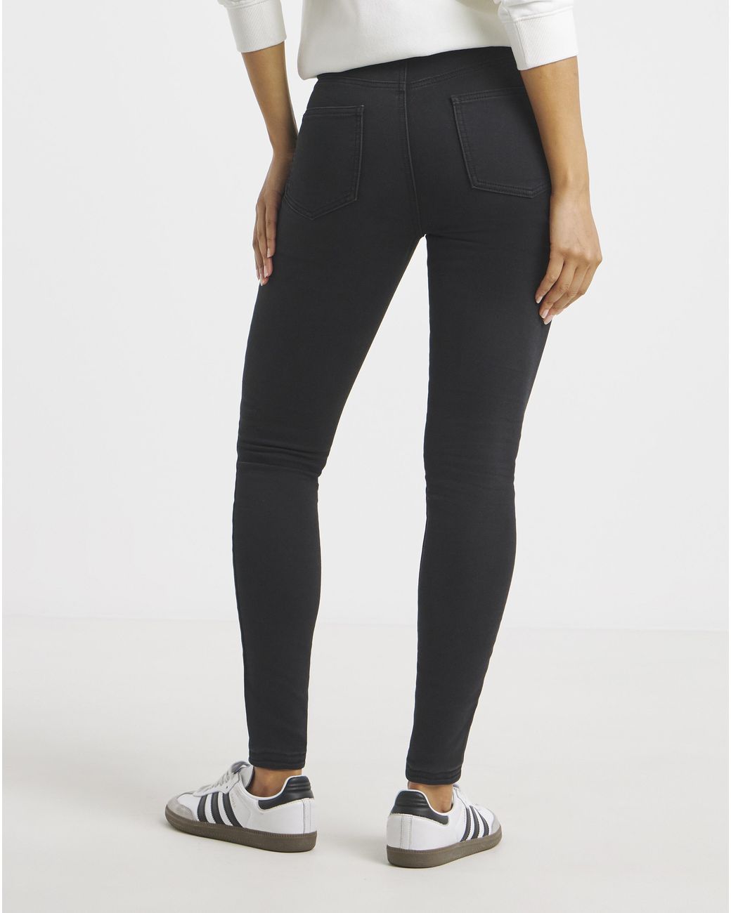 Simply Be White Fleece Lined Cosy Skinny Jeans