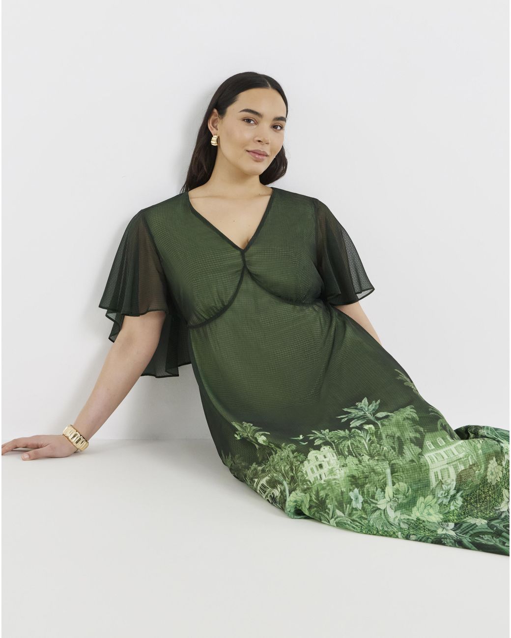 Joanna Hope Green Tea Dress