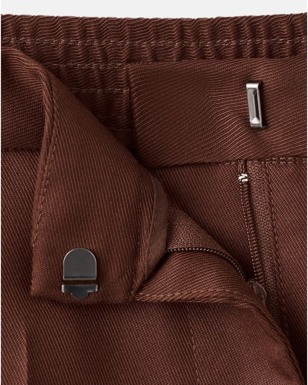 Mango Red High-Waisted Lyocell Trousers