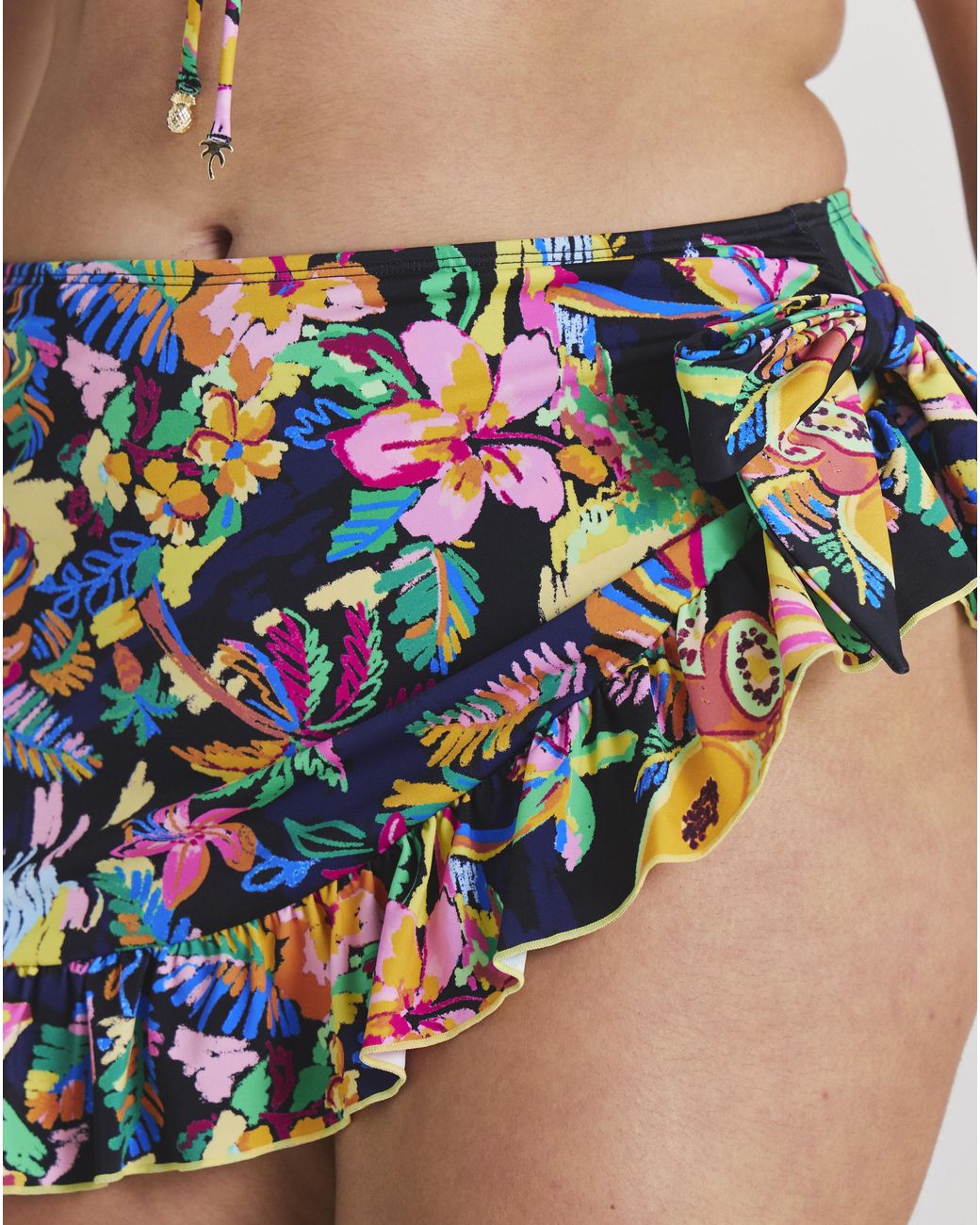 Simply Be Multicolor Skirted Detail Bikini Brief