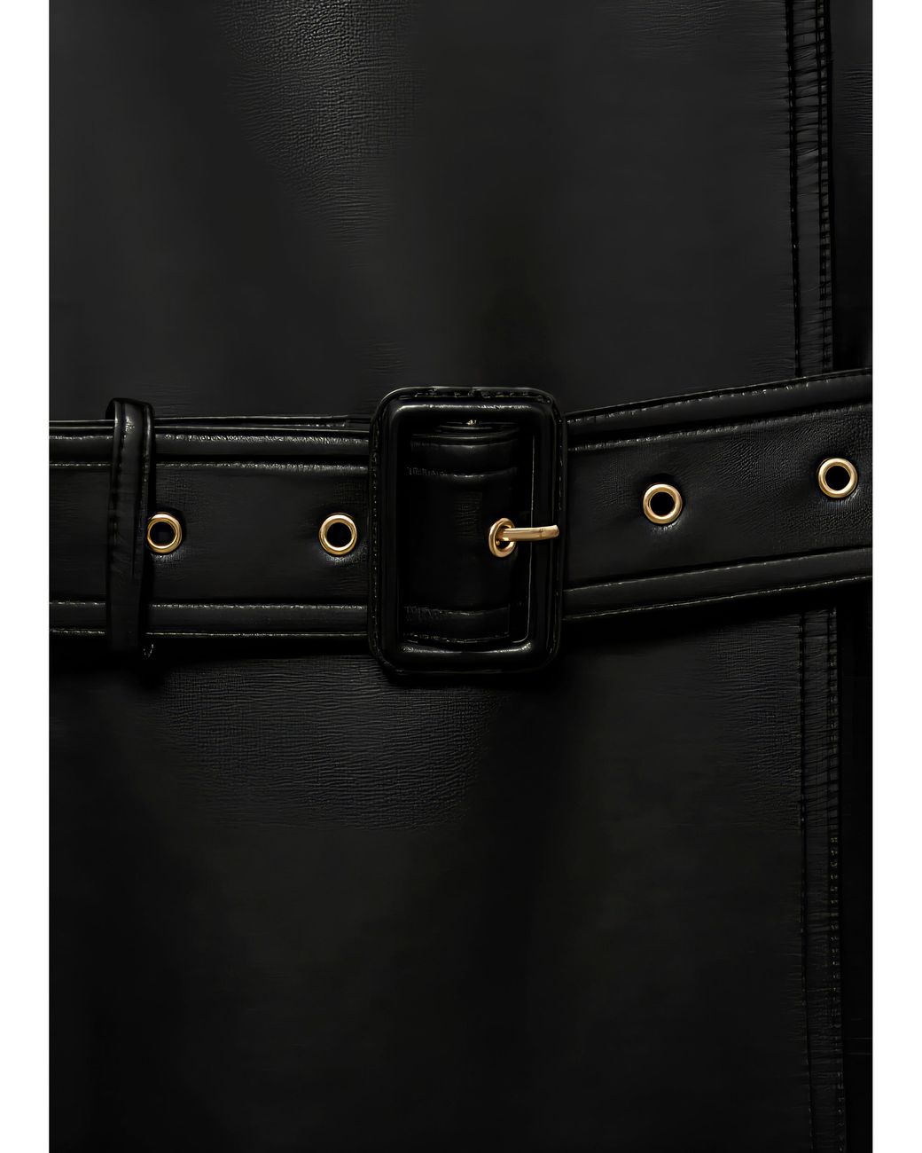 Mango Black Trenchcoat Polanapu