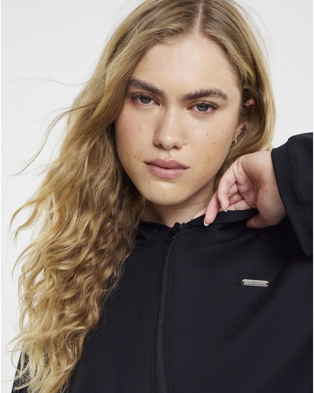 Sculpt Activewear Black Oversized Zip Through