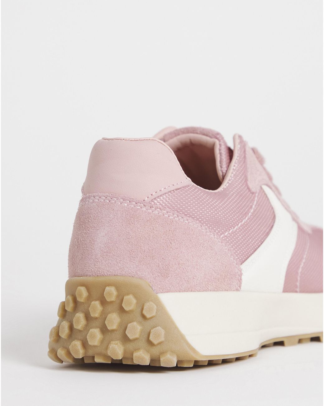 Simply Be Blue Retro Runner Trainer Wide Fit