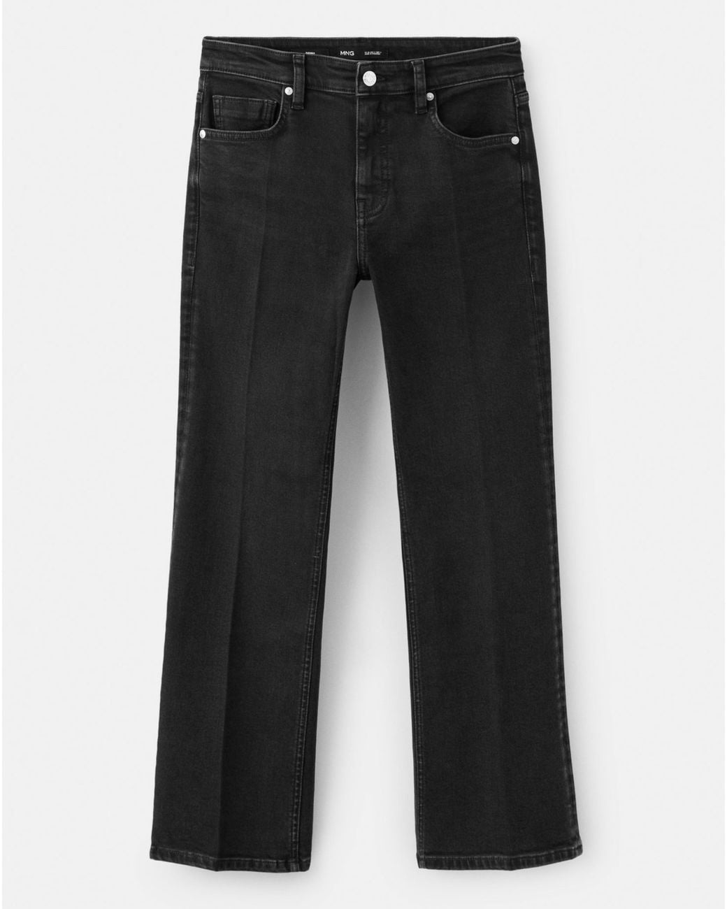 Mango Black Sienna Crop Flared Jean