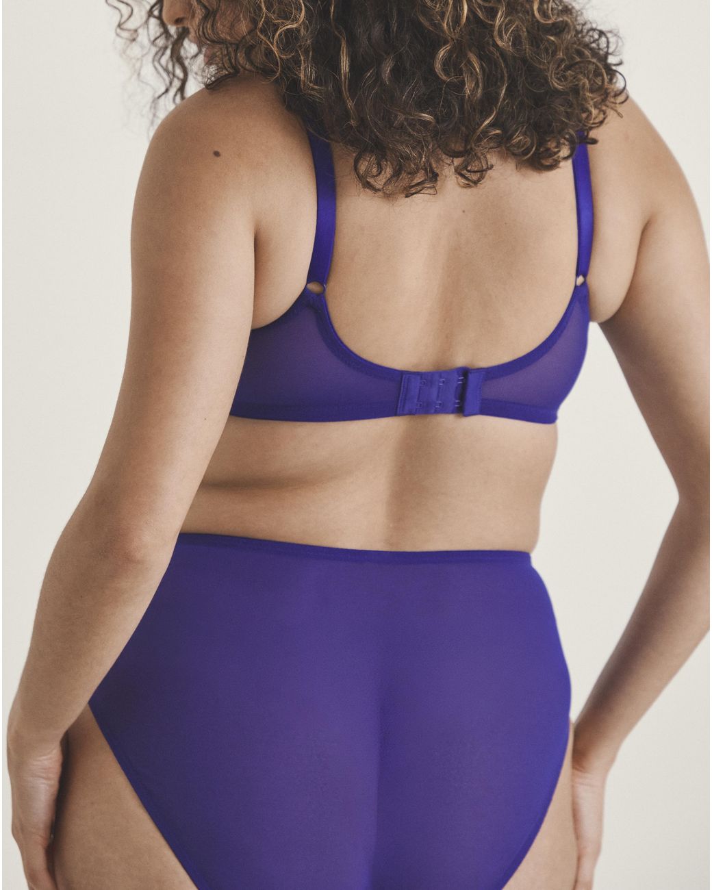 Pretty Secrets Purple Lace Full Briefs