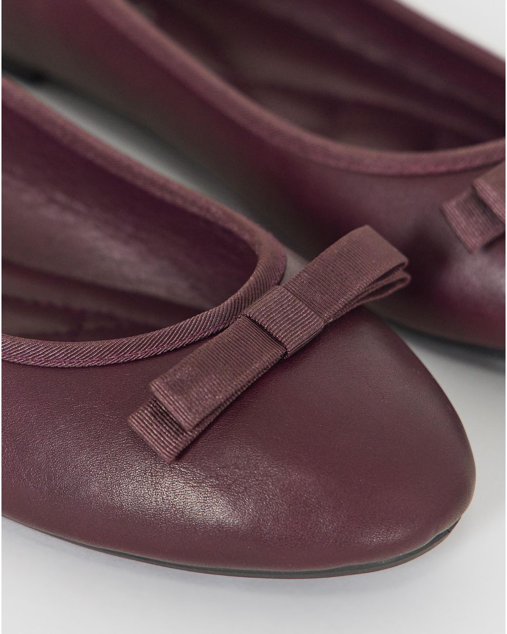 Simply Be Blue Classic Ballerina Bow Shoe Extra Wide