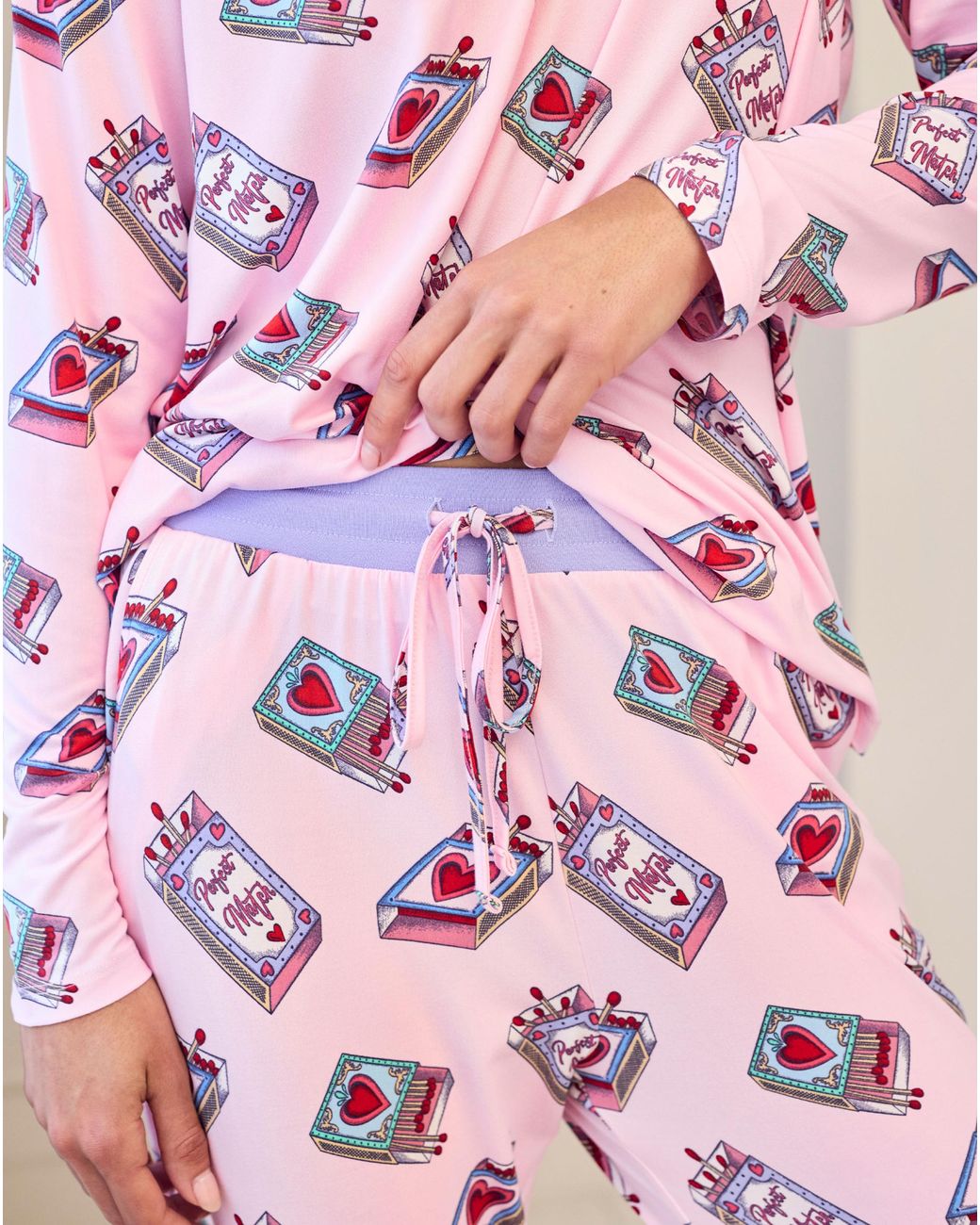 Chelsea Peers Pink Classic Long Sleeve Set