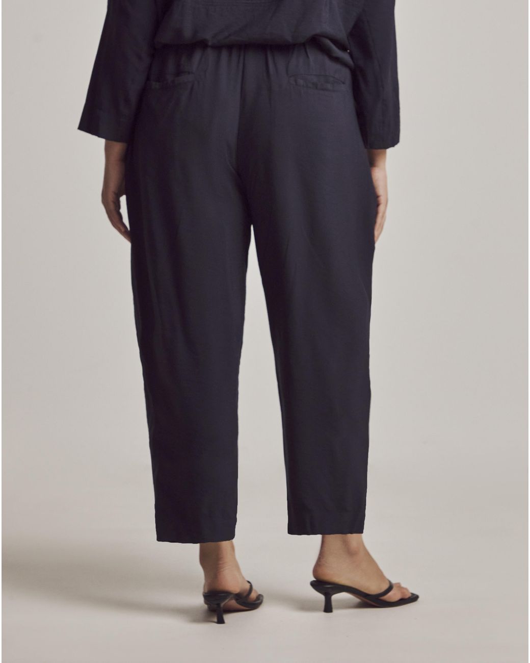 Julipa Blue Tapered Pull On Trousers