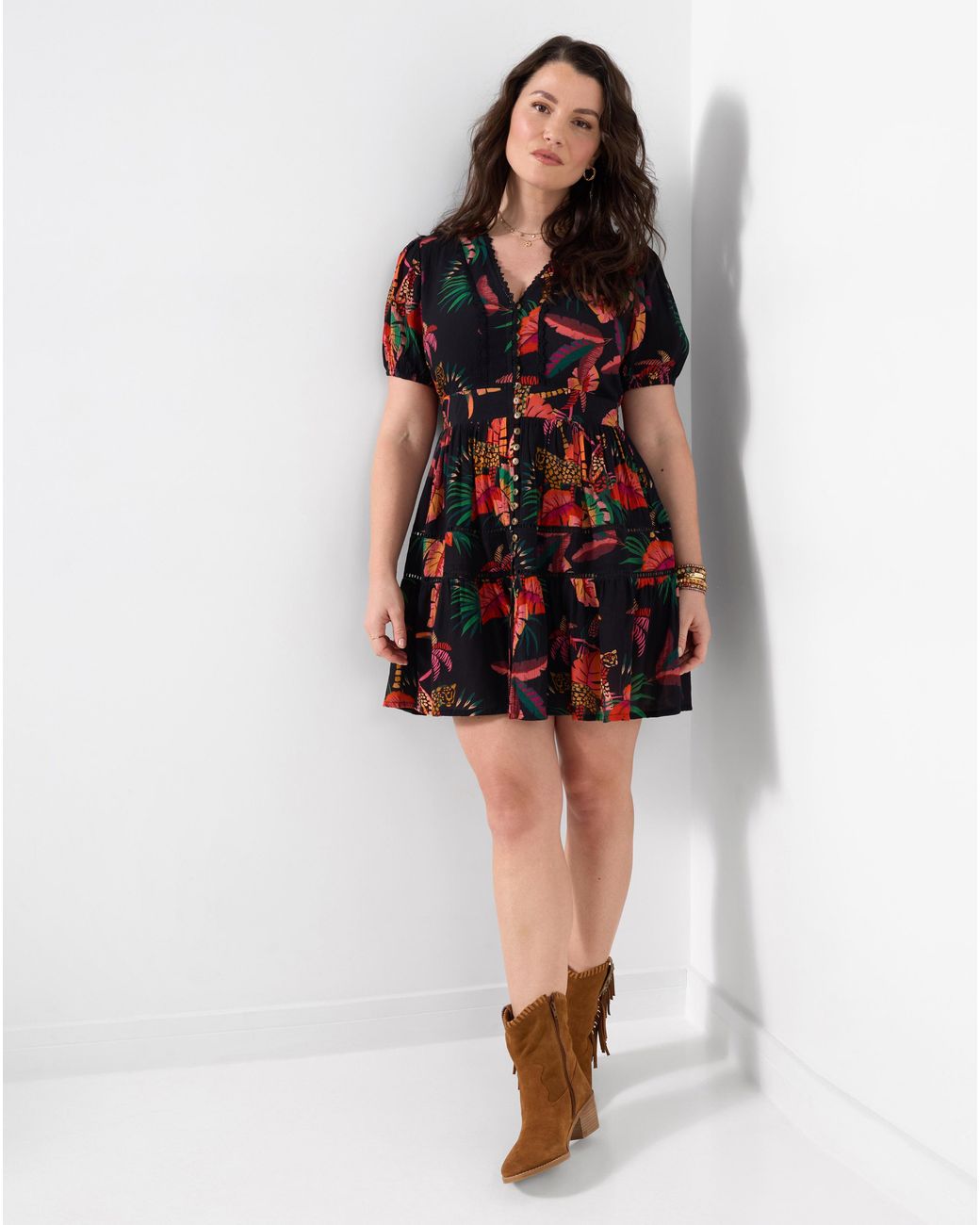 Joe Browns Red Tropical Paradise Tunic