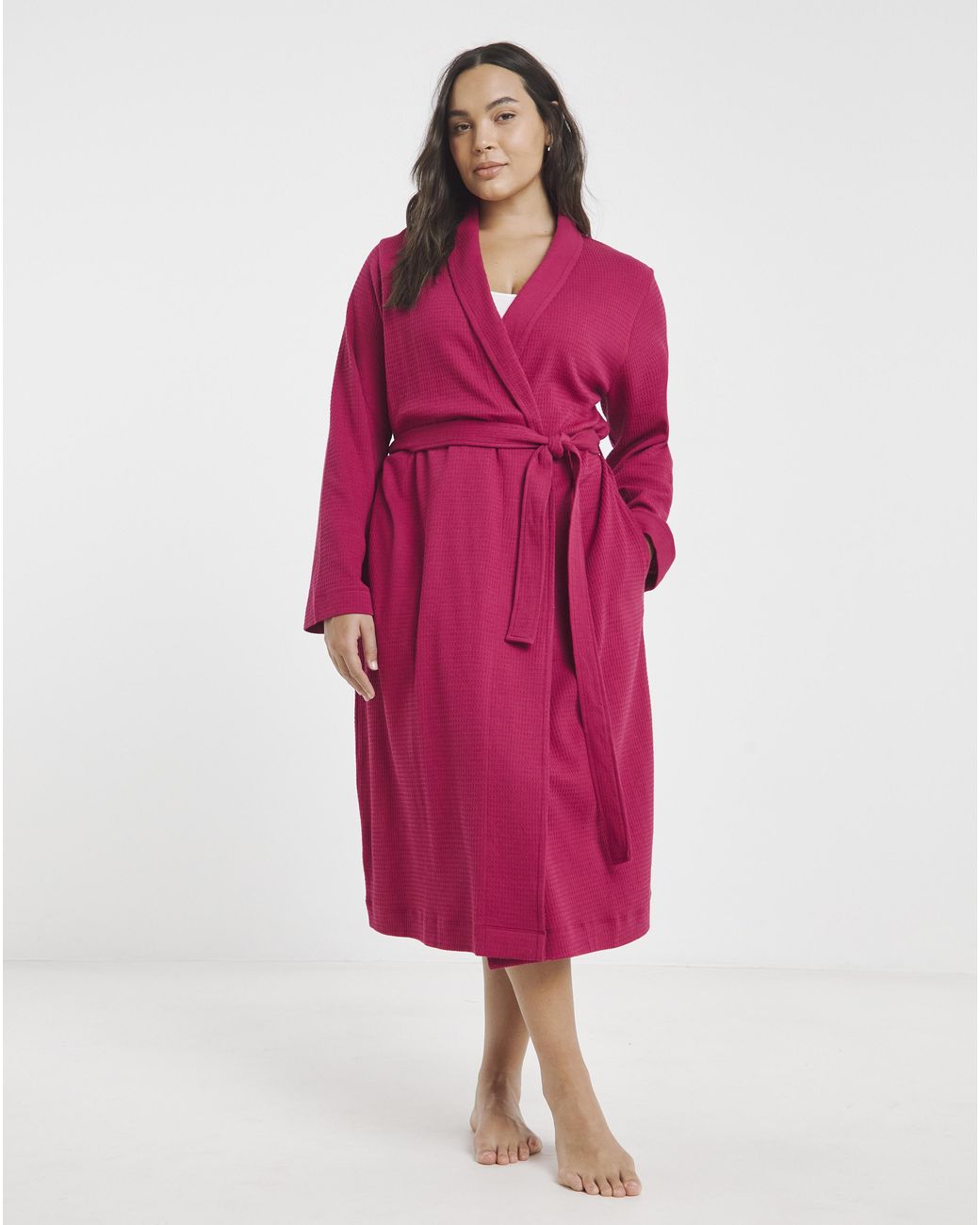 Pretty Secrets Red Waffle Gown