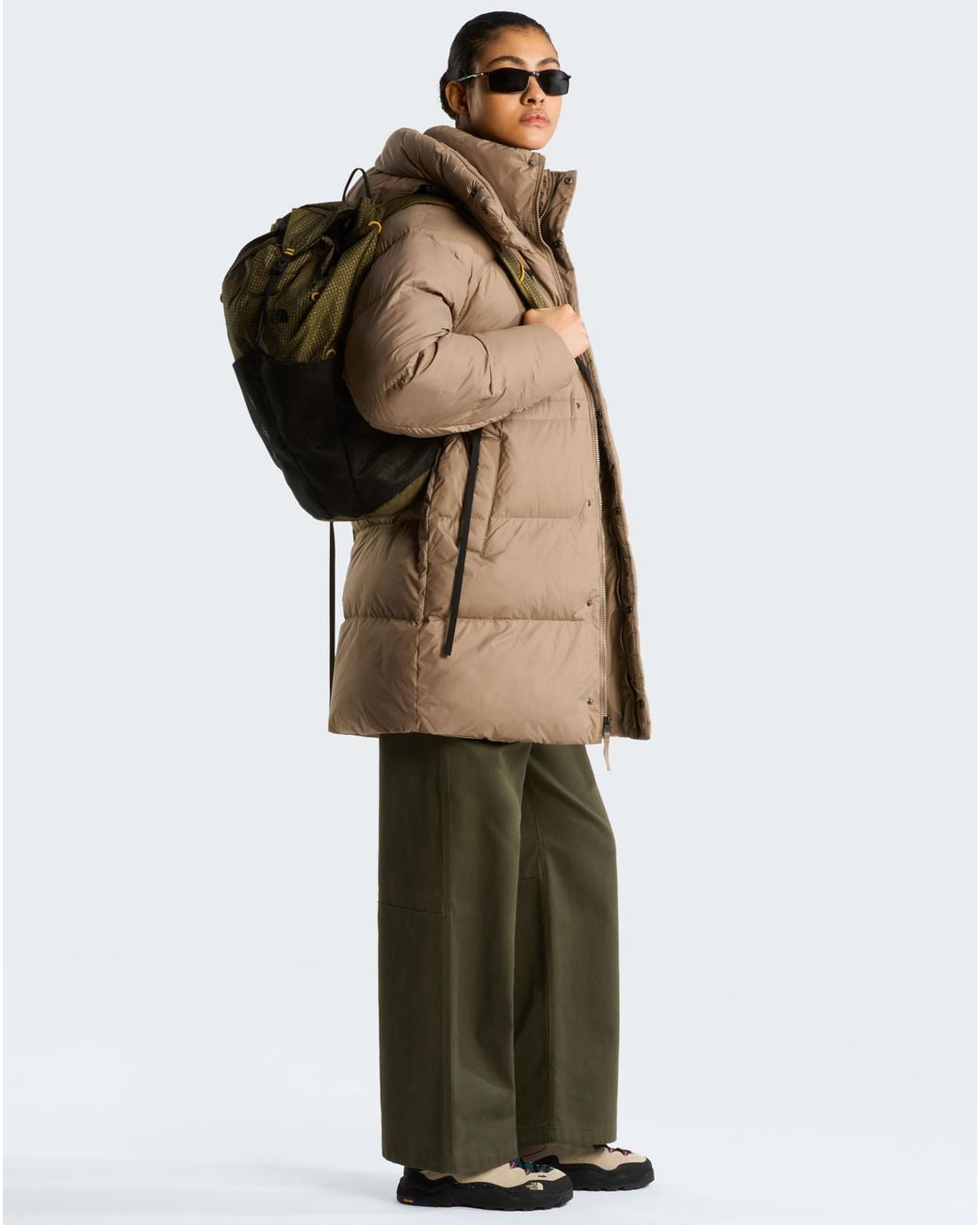 The North Face Brown Puffer Oversized Parka