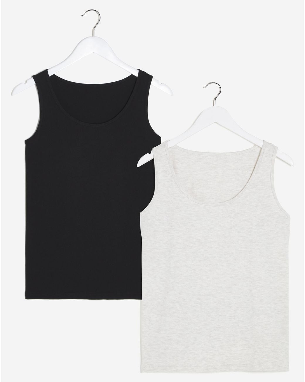 Pretty Secrets White 2 Pack Thermal Vest Tops