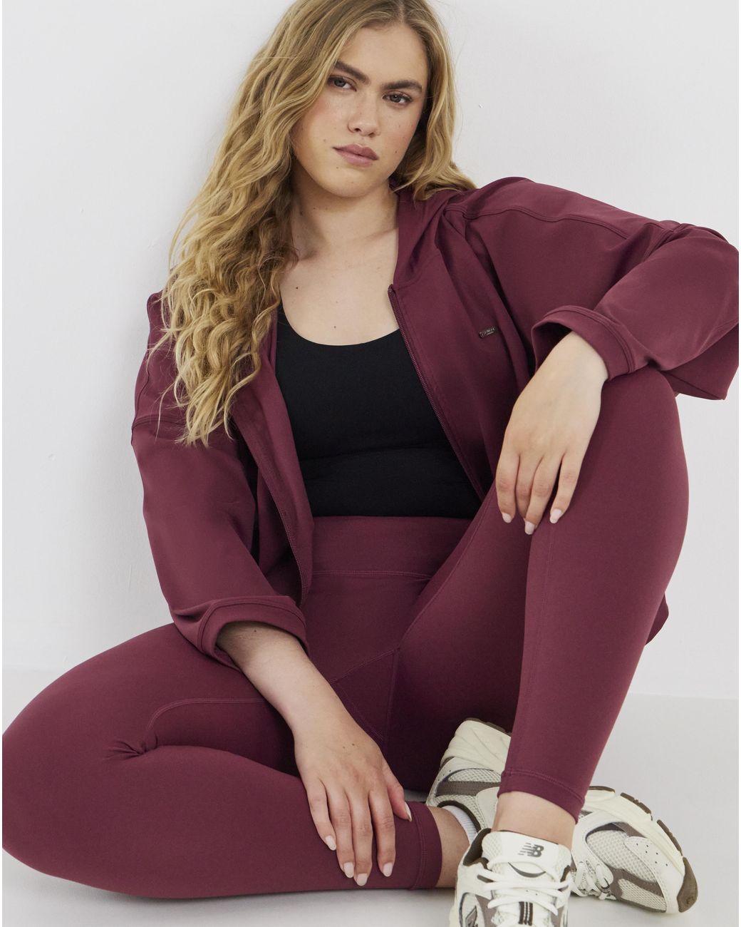 Sculpt Activewear Purple Oversized Light Zip