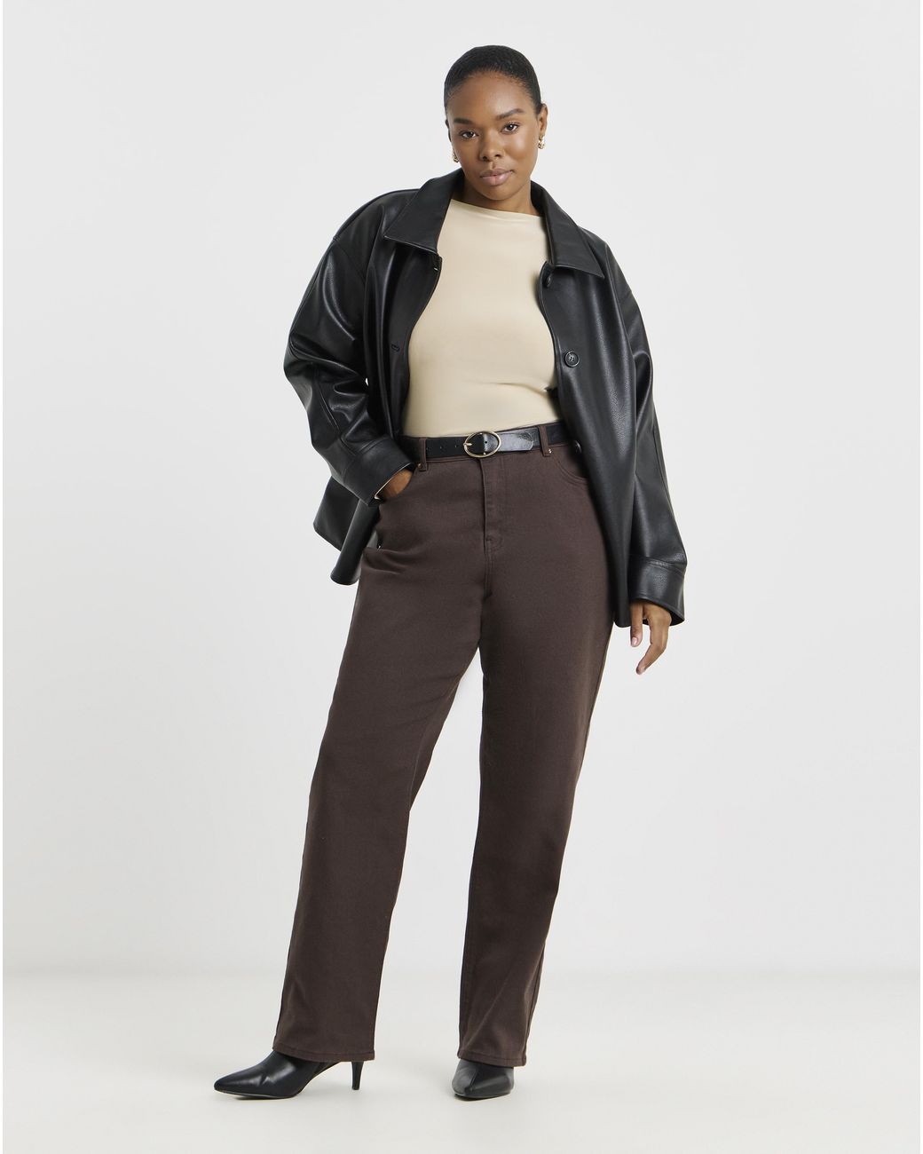Simply Be Natural Straight Leg Jeans