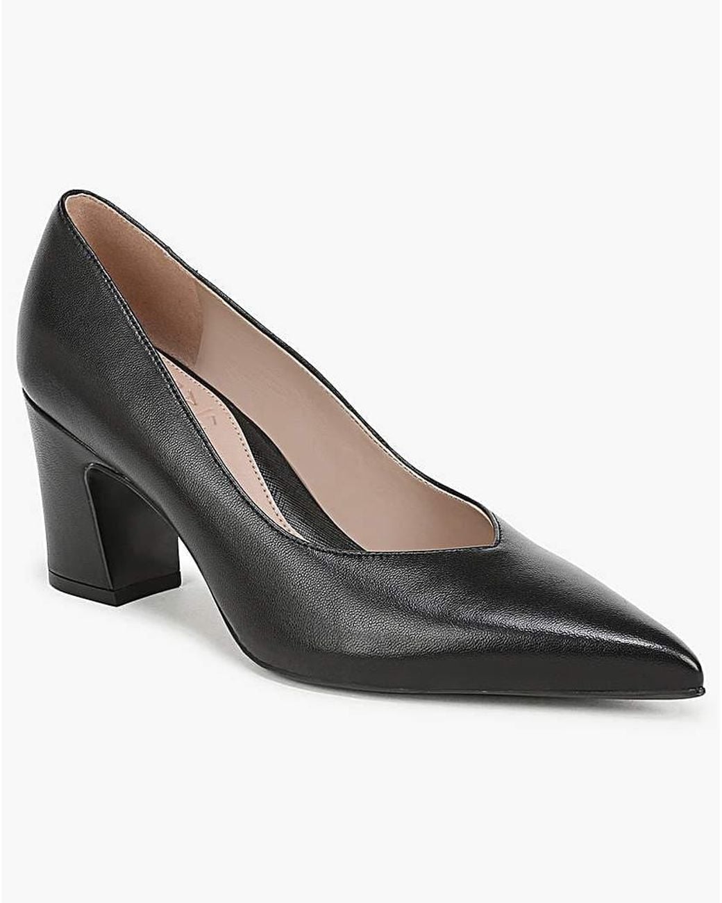 Naturalizer Black Ella Leather Court Shoes