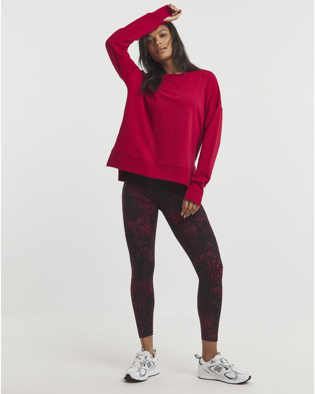 Sweaty Betty Red After Class Sweatshirt