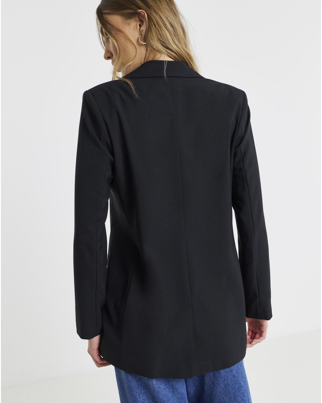 Simply Be Blue Single Breasted Blazer