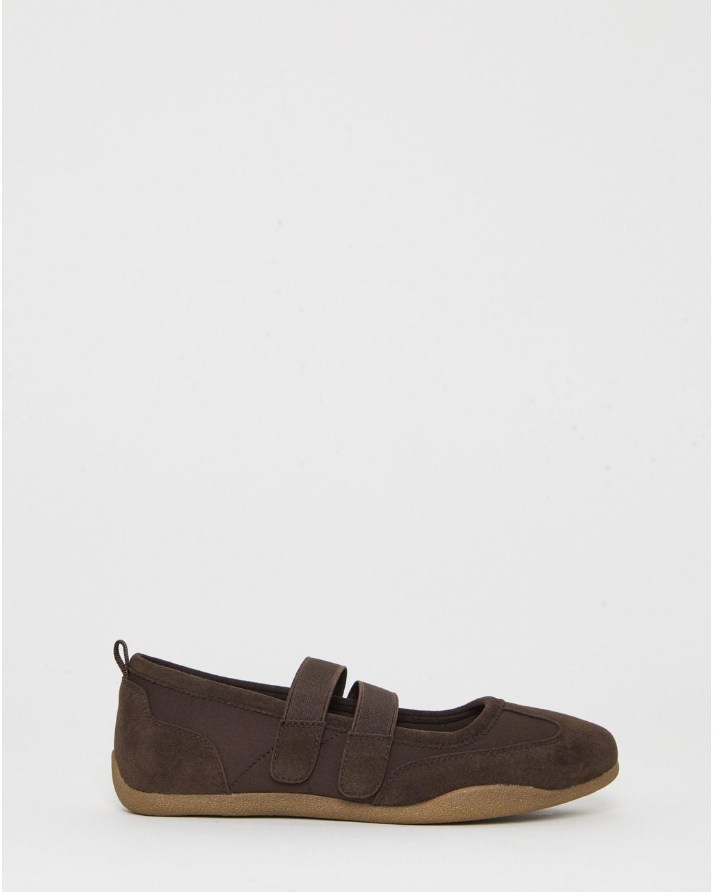 Simply Be Blue Mary Jane Ballerina Trainers Wide