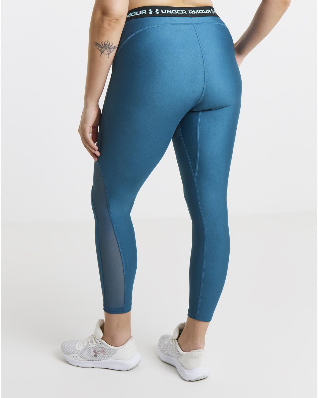 Under Armour Blue Heat Gear Mesh Leggings