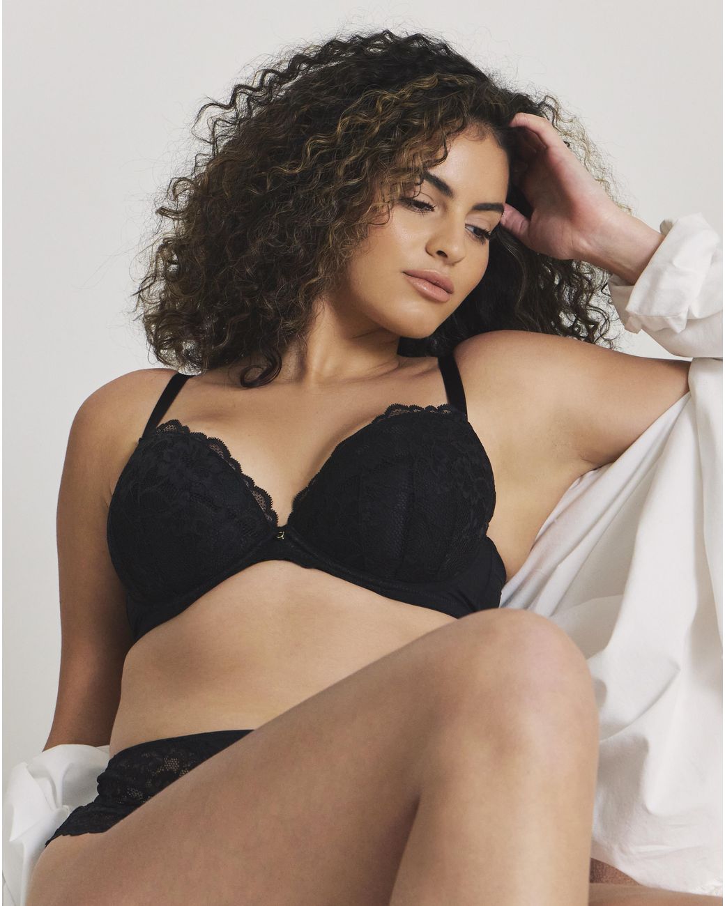 Ann Summers Black Sexy Lace Plunge Bra