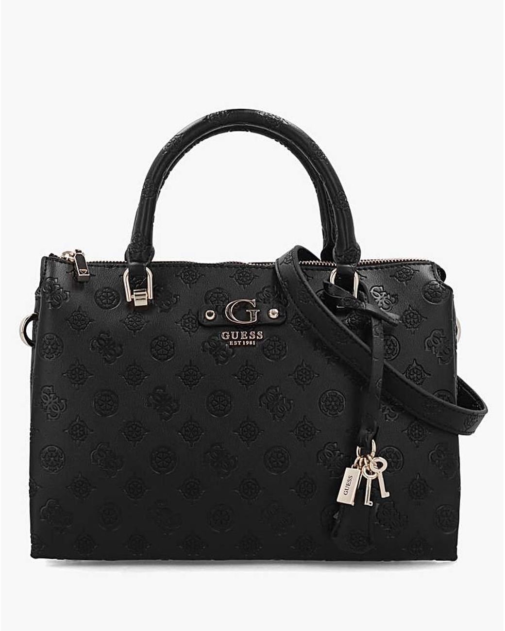 Guess Black Dita Multi Compartment Satchel