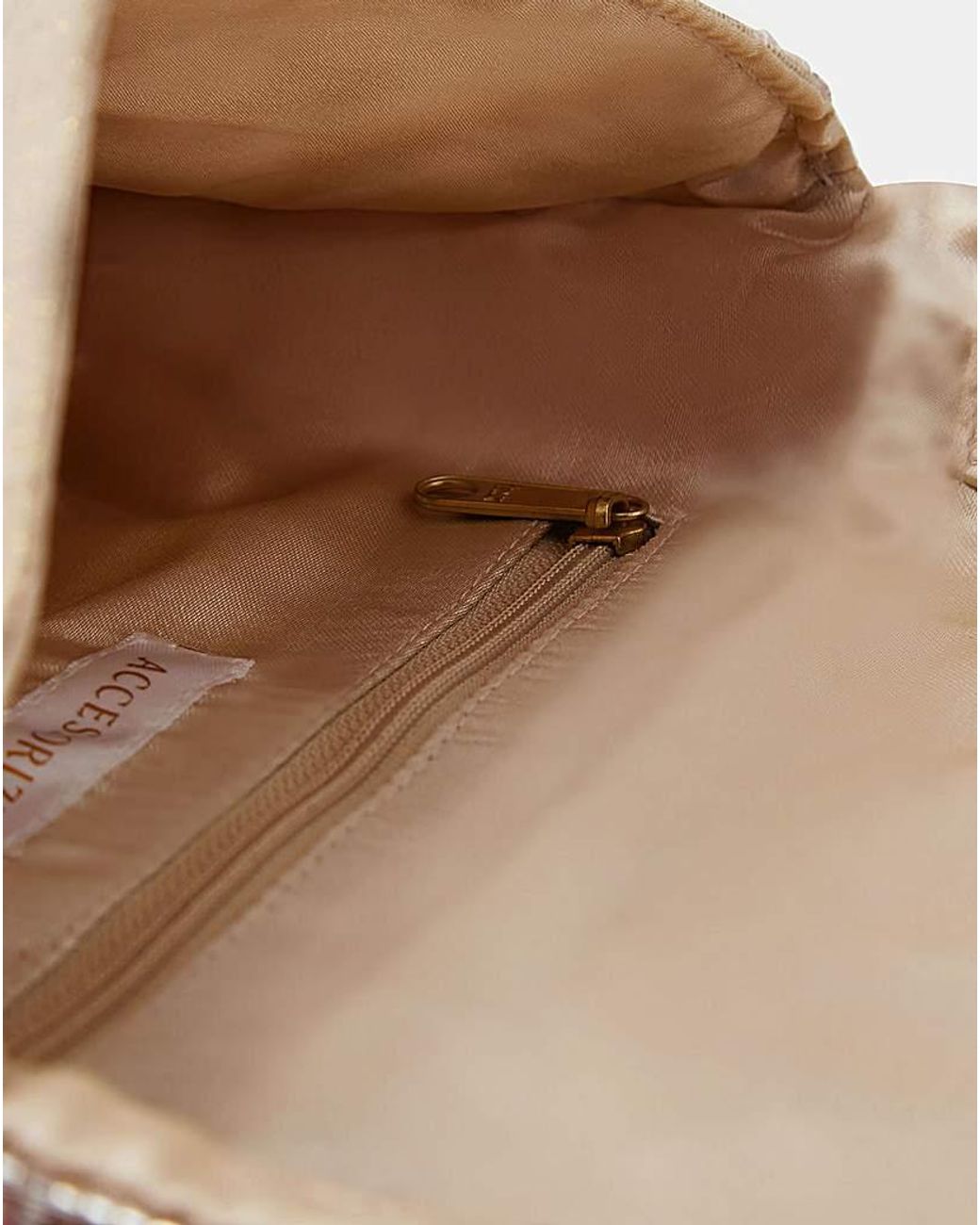 Accessorize White Bead Embellished Clutch Bag