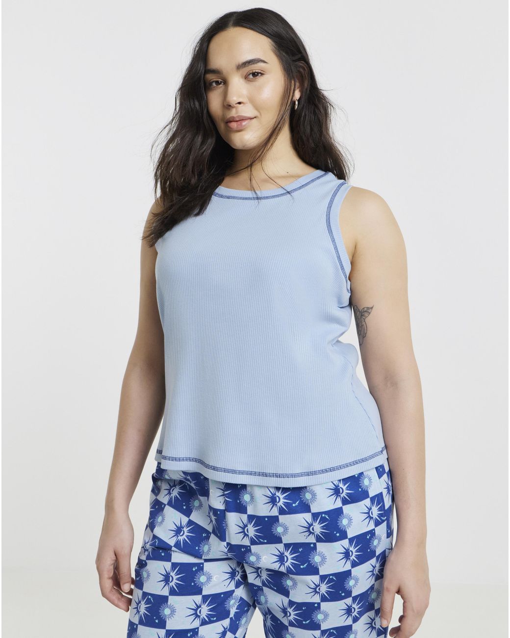 Pretty Secrets Blue 2 Pack Celestial Pyjama Sets