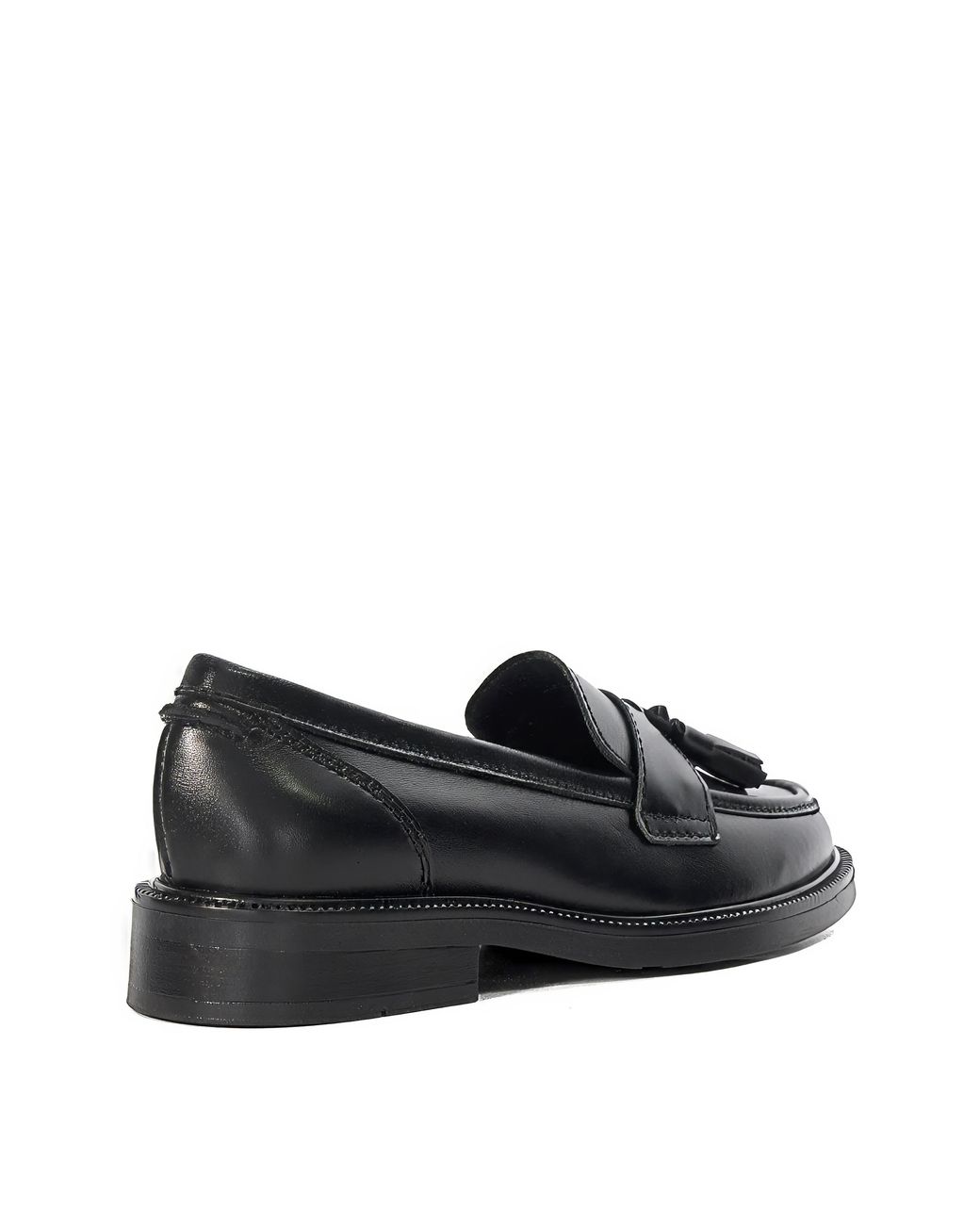Dune Black Garda Leather Loafers