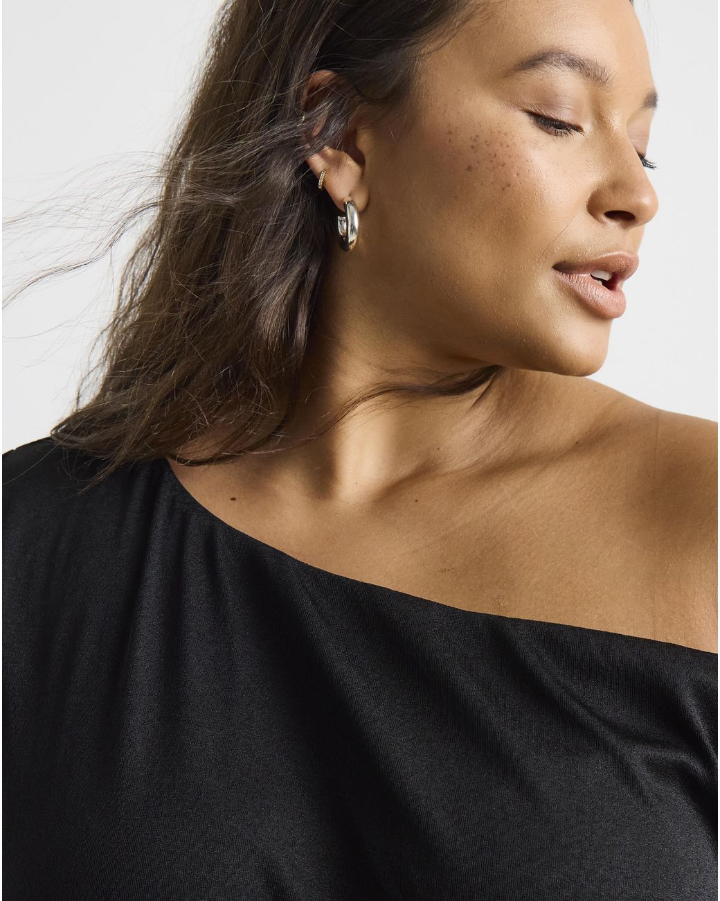 Simply Be White Off The Shoulder Ss Top