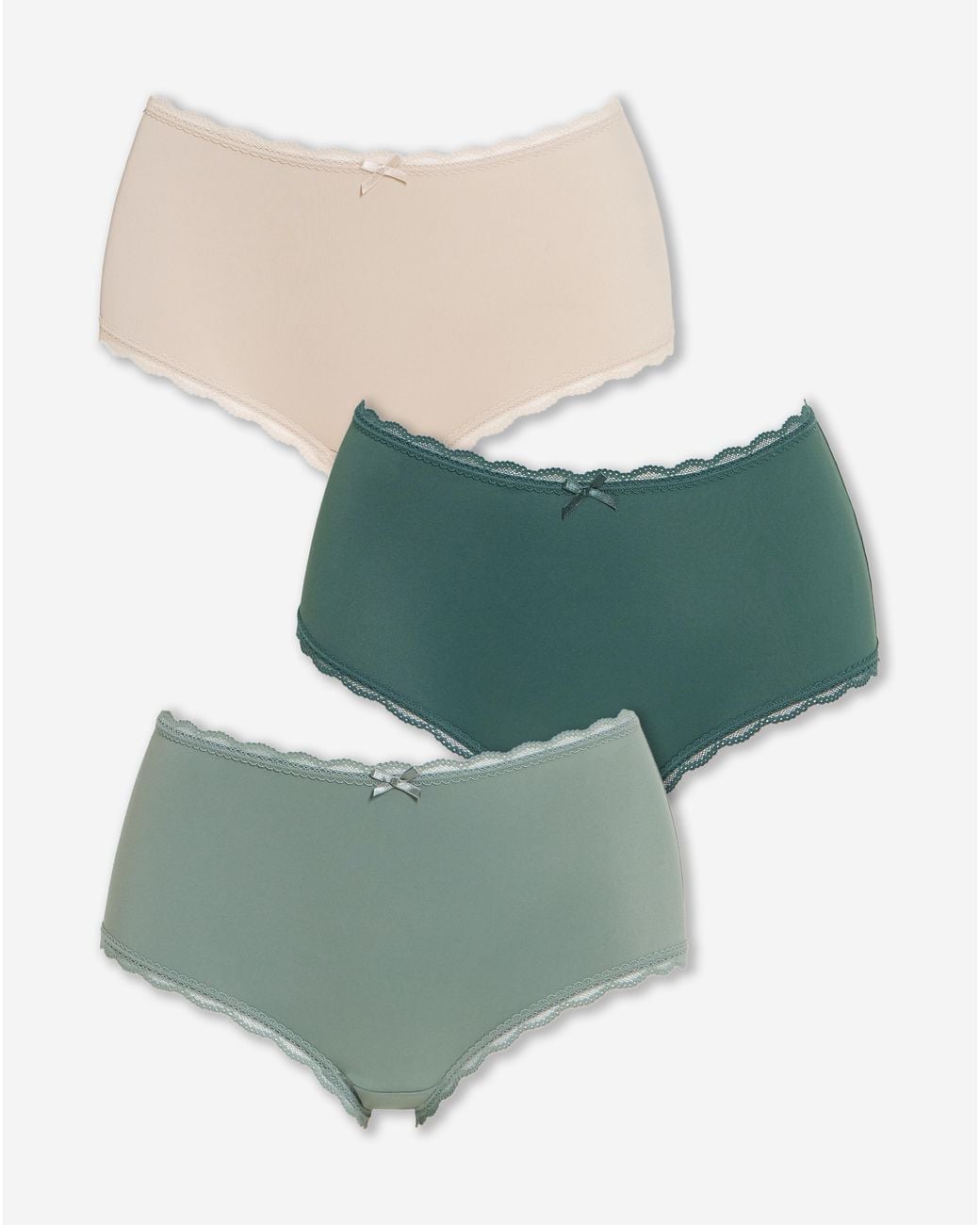 Pretty Secrets Gray 3 Pack Short Briefs