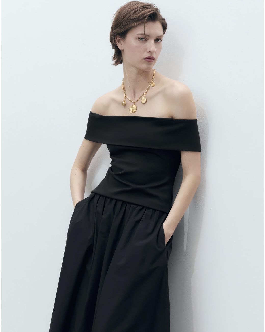 Mango Black Skirt Claus