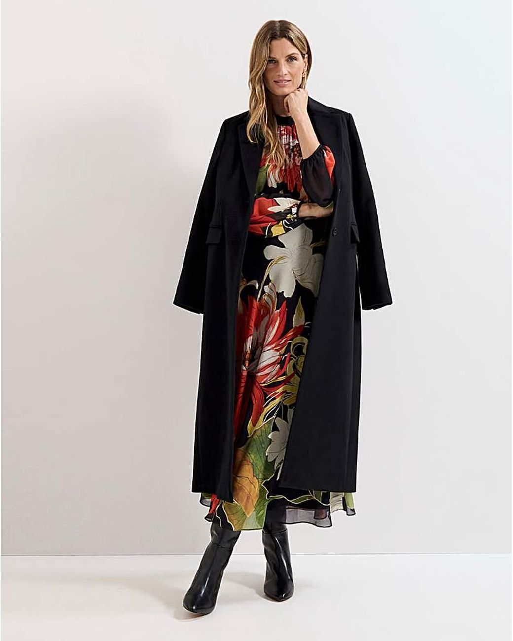 Phase Eight Red Eve Floral Printed Dress